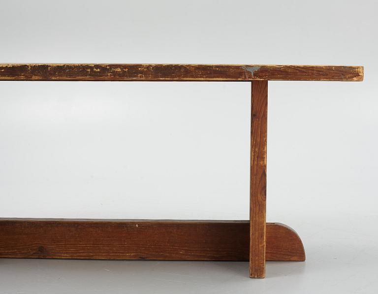 Axel Einar Hjorth, a stained pine 'Lovö' table, Nordiska Kompaniet, Sweden 1930s.