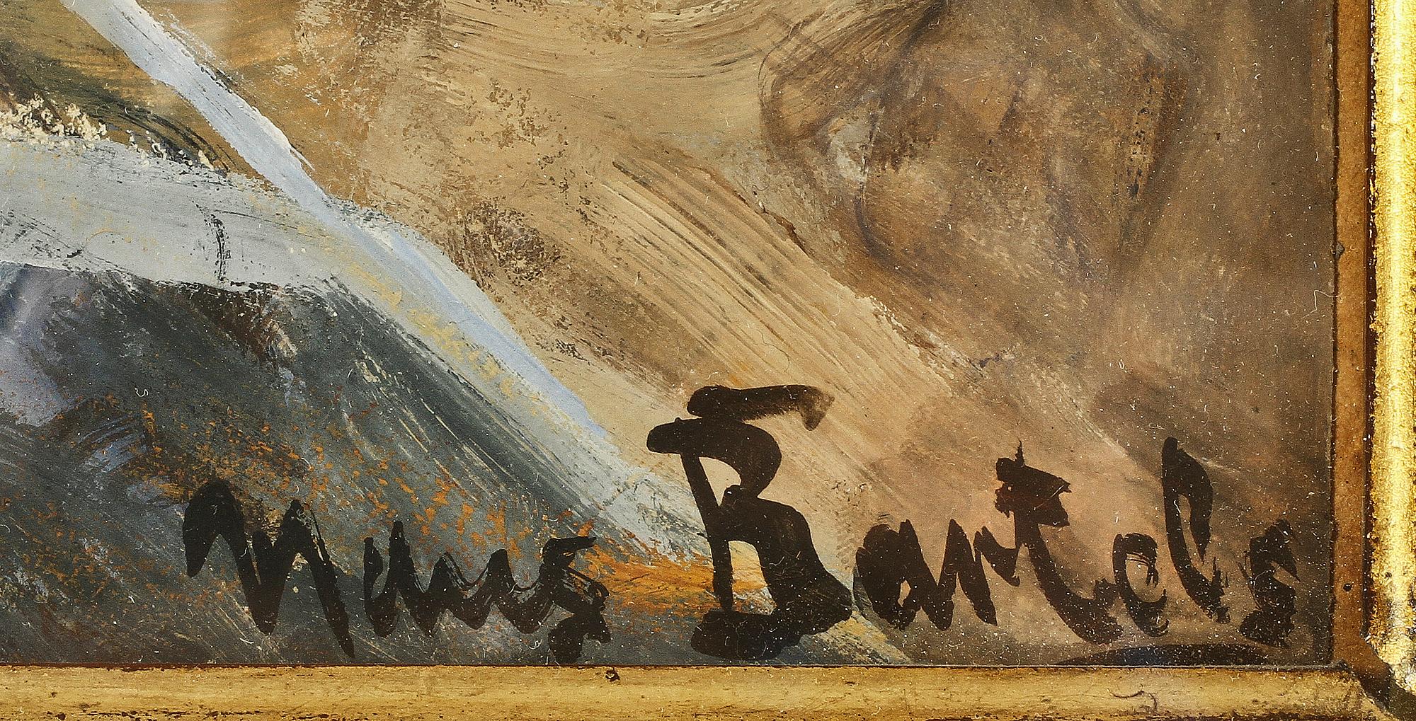 HANS VON BARTELS, blandteknik, sign.