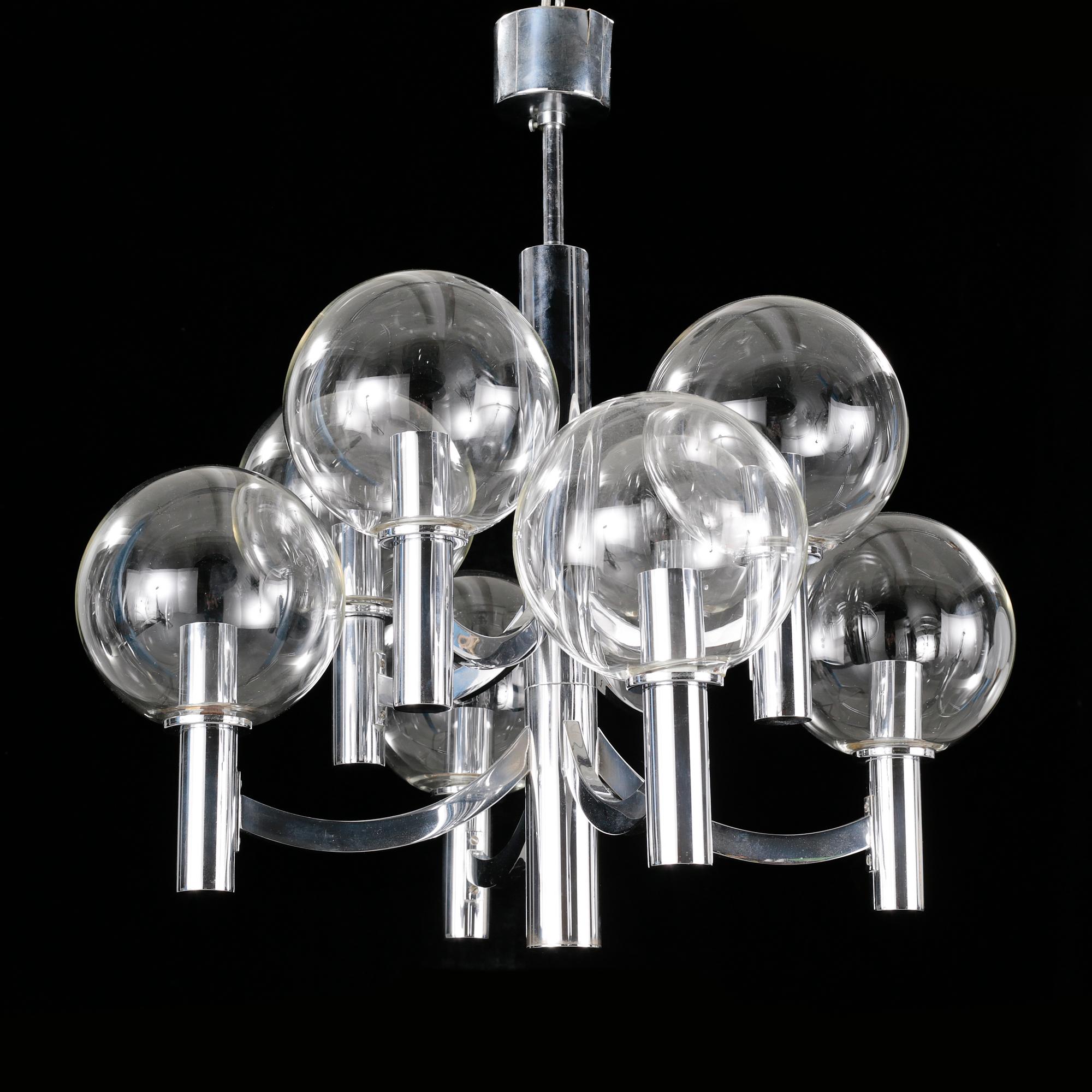 A Kaiser Leuchten ceiling lamp, later part of the 20th century.