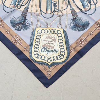 Hermès, scarf "Cliquetis" vintage.