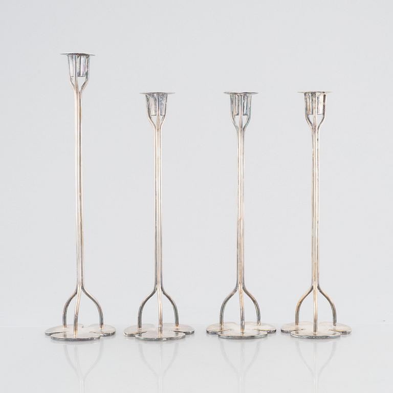 Josef Frank, a set of four 'Köver' candlesticks, Firma Svenskt Tenn.