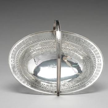 Brödkorg, silver, London 1780. George III.