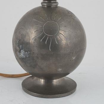 Sylvia Stave, tillskriven. Bordslampa, CG Hallberg, Stockholm 1934.