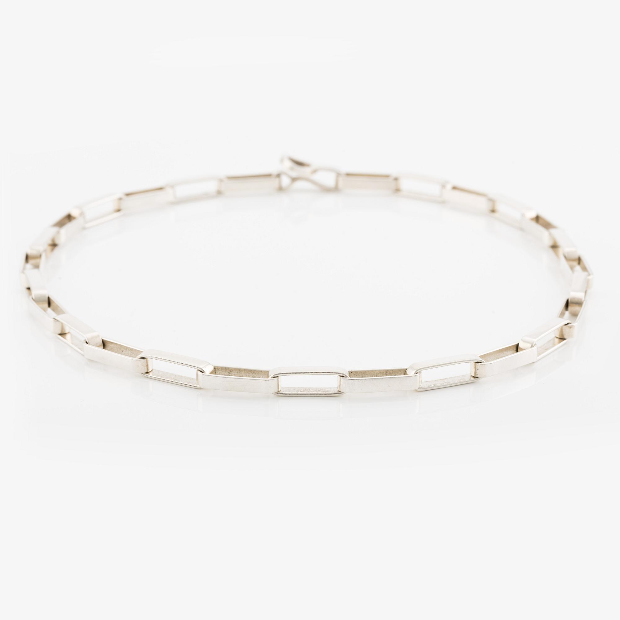 Karl-Ingemar Johansson, a silver necklace, Gothenburg 1970.