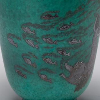 VAS, stengods, "Argenta", Wilhelm Kåge, Gustavsberg.