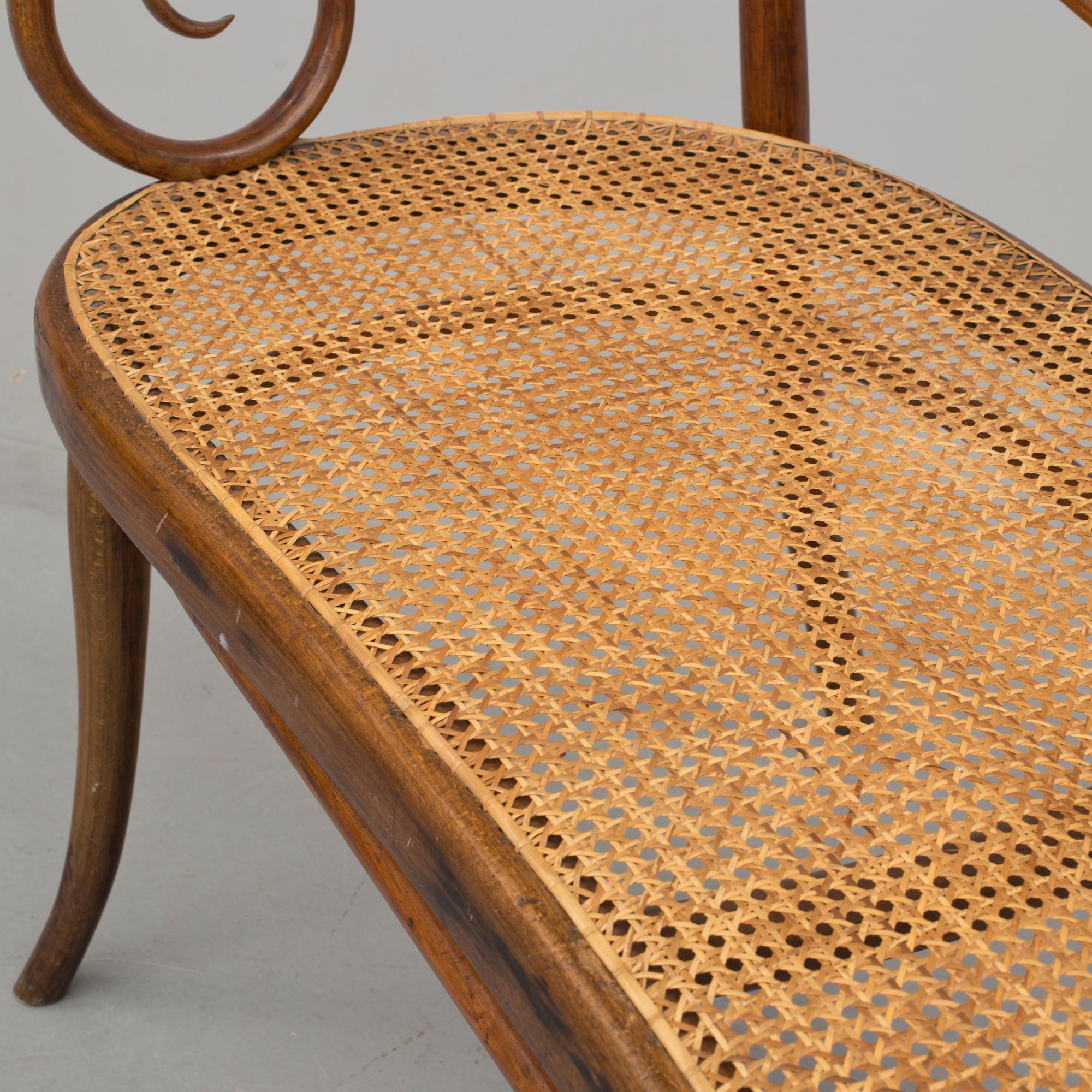 SOFFA samt STOLAR, Thonet, omkring 1900.