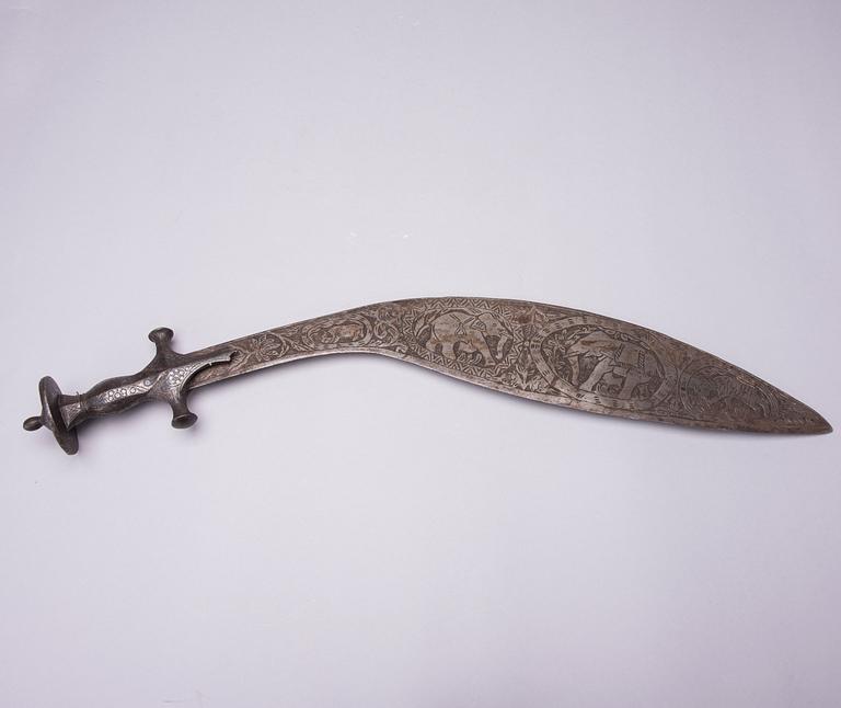 KNIV, Kukri, norra Indien, sekelskiftet 1800/1900.