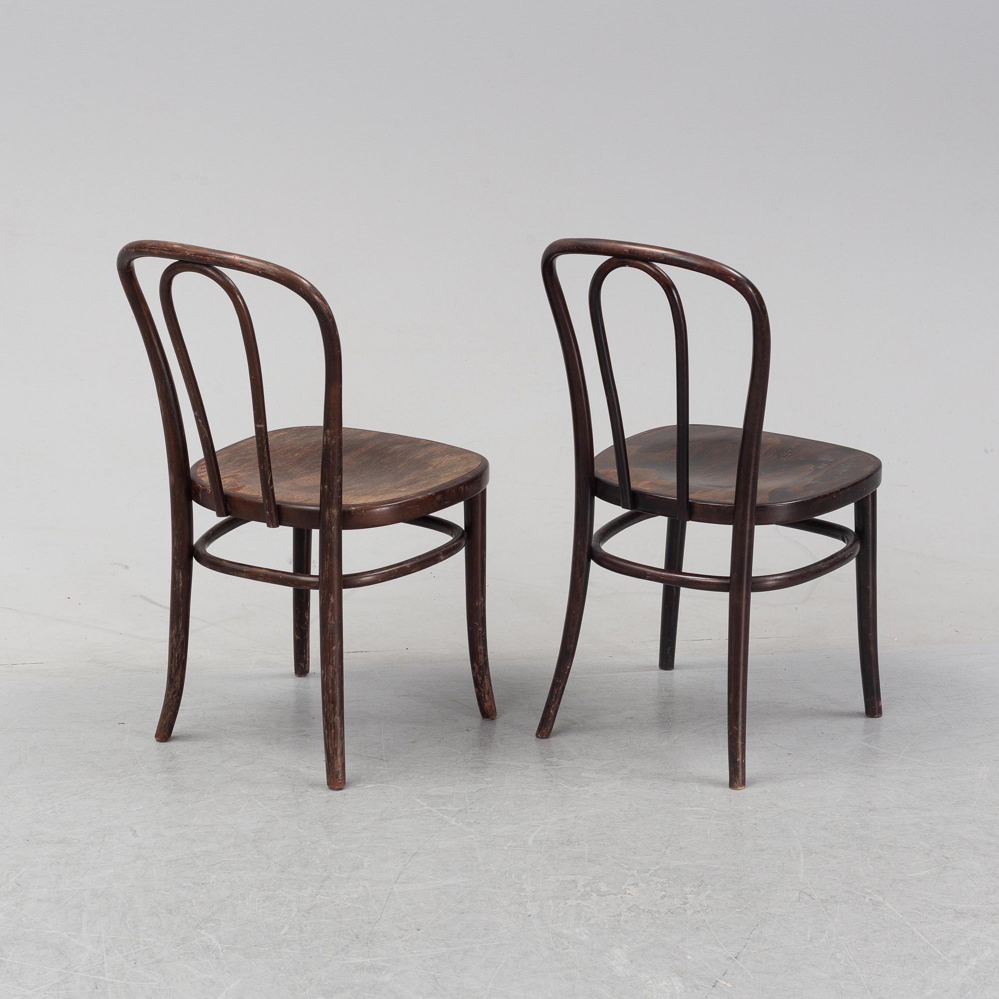 A set of eight wooden chairs, Gemla, Sweden, late 20th century.