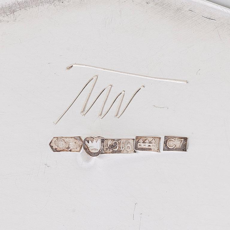 Tapio Wirkkala, vas, silver (916),  modell TW 42, Kultakeskus, Tavastehus 1956.