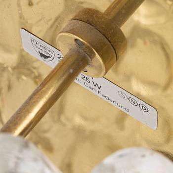 Carl Fagerlund, vägglampor, ett par, Orrefors, 1900-talets andra hälft.