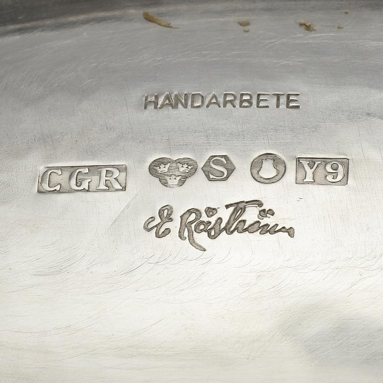 SKÅL, silver, Erik Råström, Stockholm, 1973. Vikt 580 g.