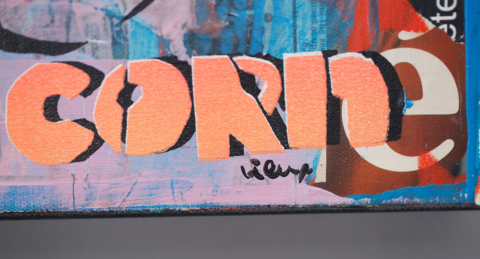 THIERRY VIEUX, Blandteknik på duk.