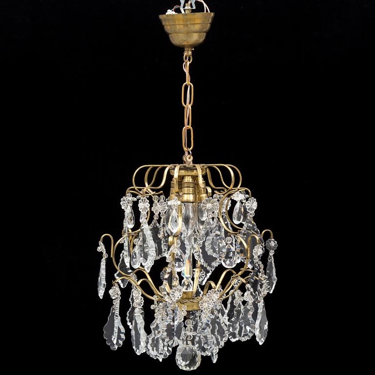 An early 20th century baroque style ceiling light.
