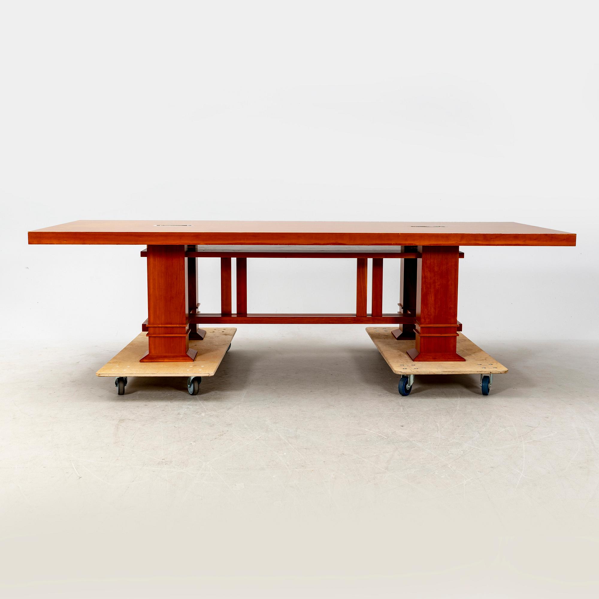 A Frank Lloyd Wright signed and numbered table 0803 1986.