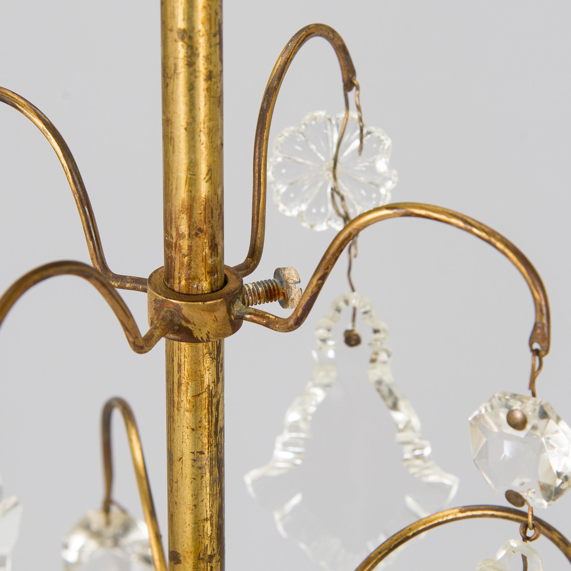 Paavo Tynell, a mid-20th century chandelier for Idman.