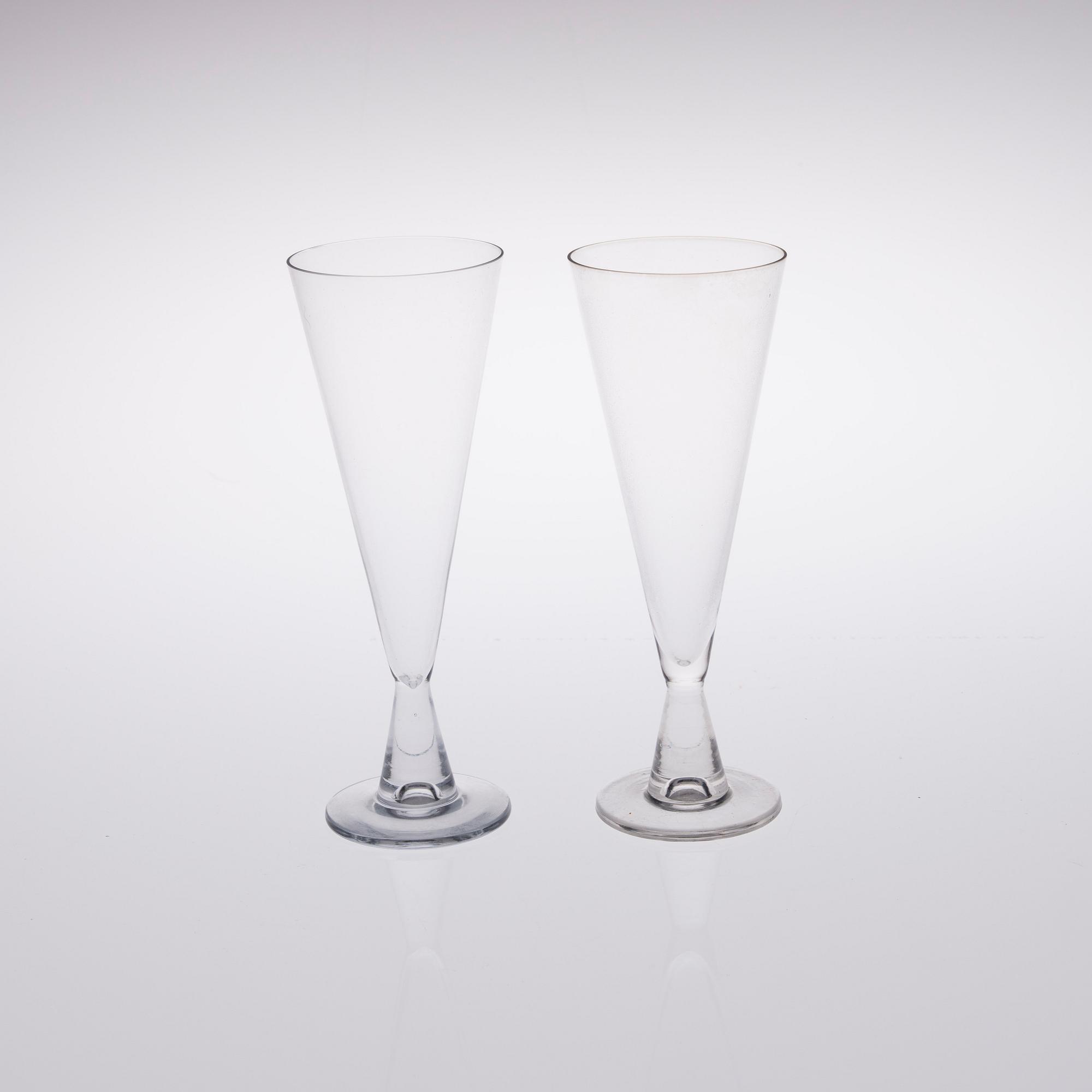 TAPIO WIRKKALA, CHAMPAGNEGLAS, 6 st, "Tiima", 1958-73.