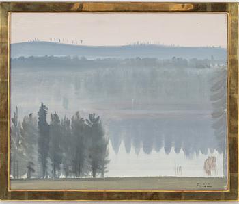 Vera Frisén, oil on canvas/papaer-panel, signed.