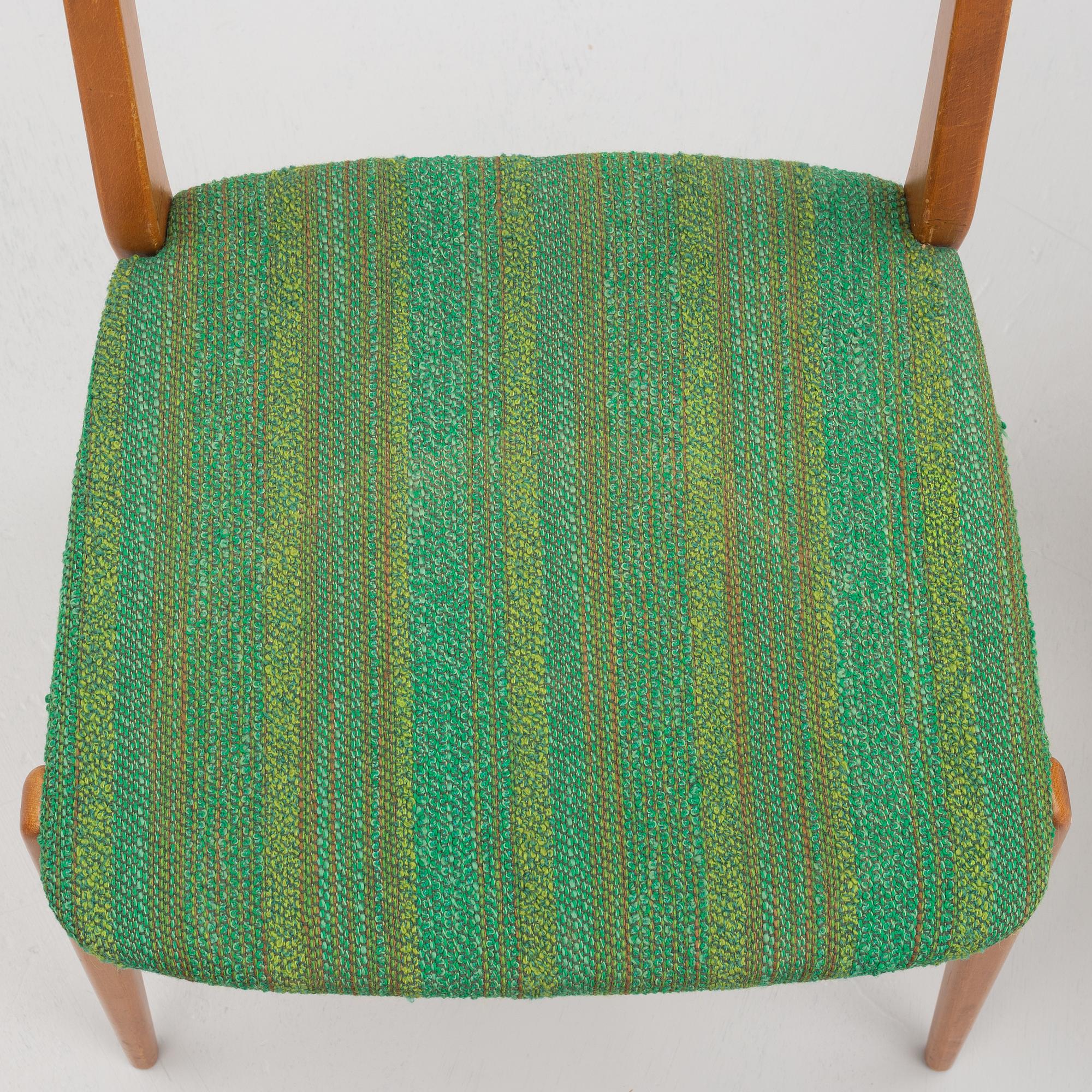 Oscar Edvin Eklund, three chairs , Oscar Edv Ekelund's  Factory, Virserum 1950s/60s.