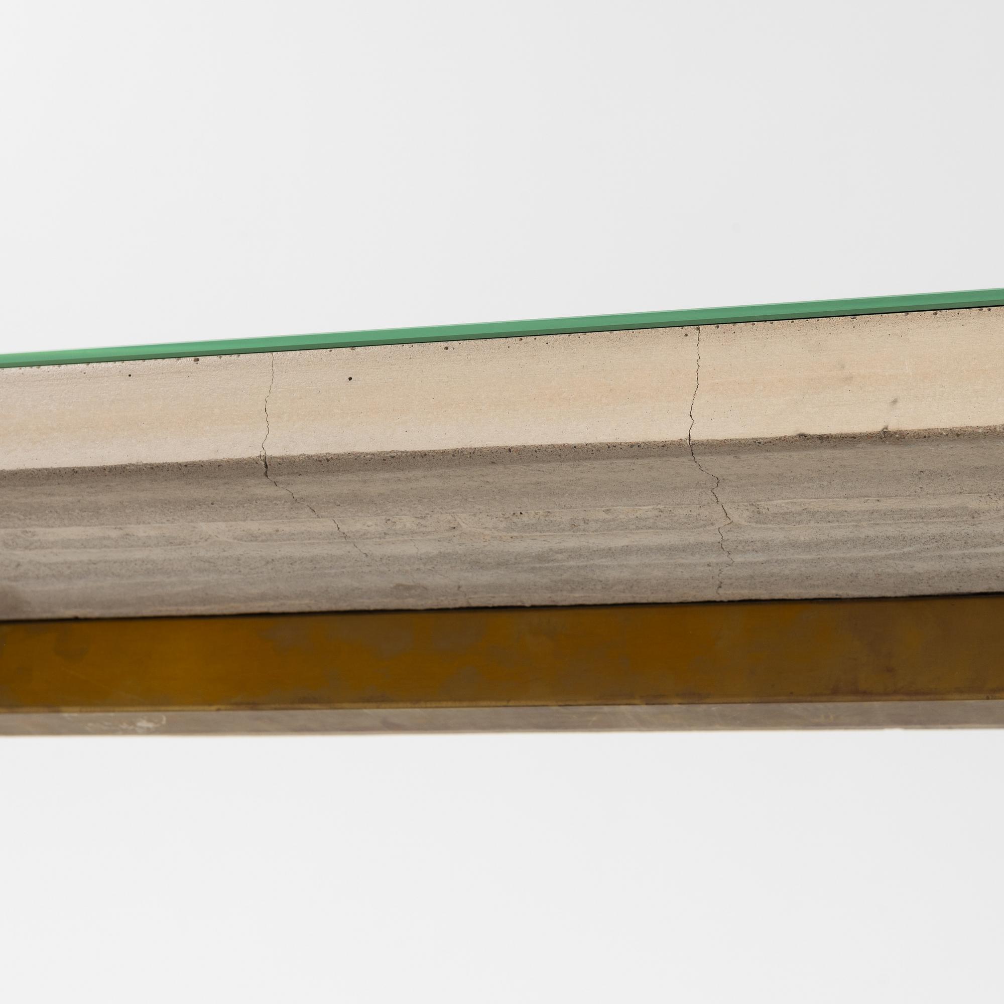 Katarina Abrahamsson, Martin Edvardsson, a brass and concrete sideboard,for Svenskt Tenn, Sweden, 2013.