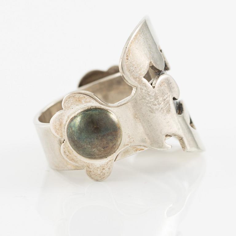 Jan-Christer Lundqvist, ring, sterlingsilver, Skövde 1997.