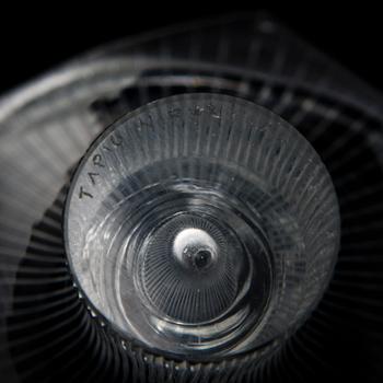 TAPIO WIRKKALA, "Kantarelli" och "Tatti", glas, signerade Tapio Wirkkala Iittala -55.