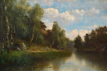 Fedor Karlovich Burkhardt, LANSCAPE WITH RIVER.