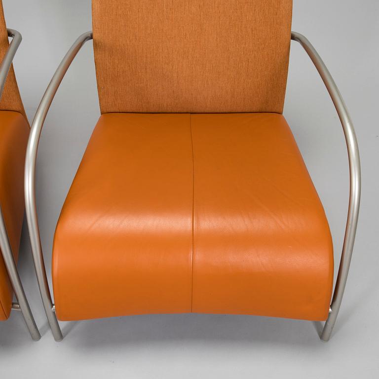 Gijs Papavoine, a pair of 'Lomas' easy chairs for Montis.