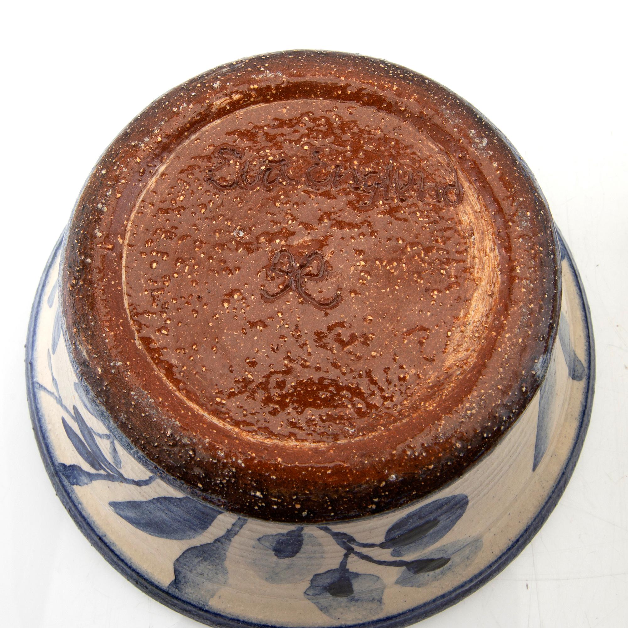 Eva Englund, 2 signed bowls.