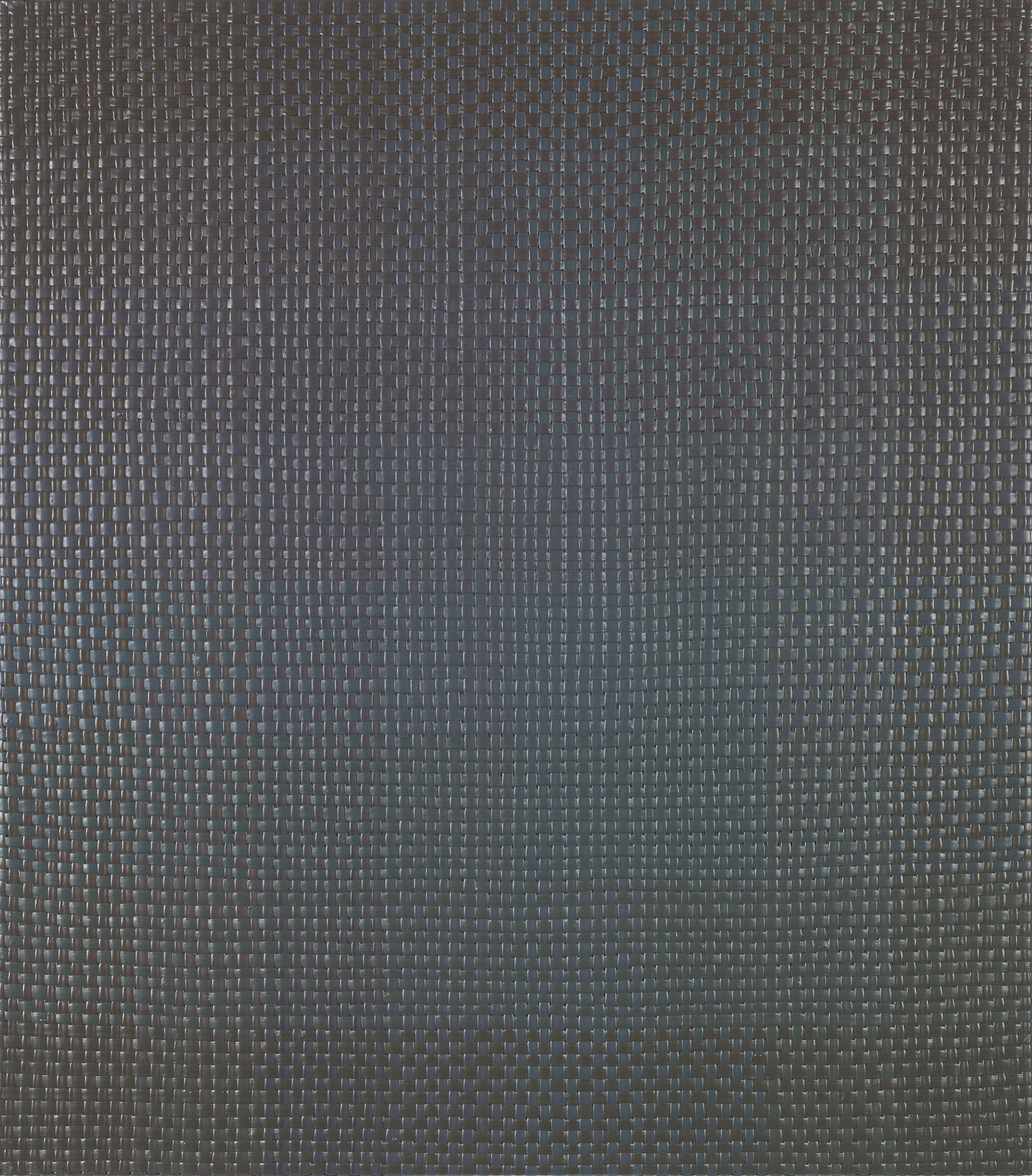 David Svensson, acrylic on woven plastic on panel, signed and dated 2002 verso.
