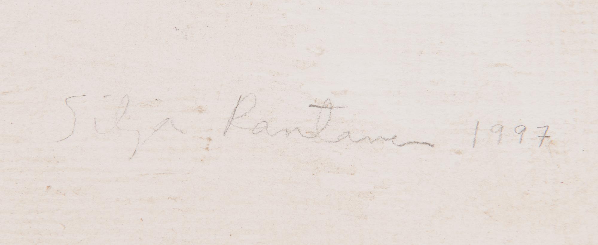 Silja Rantanen, pencil drawing, signed and dated on the frame 1997.