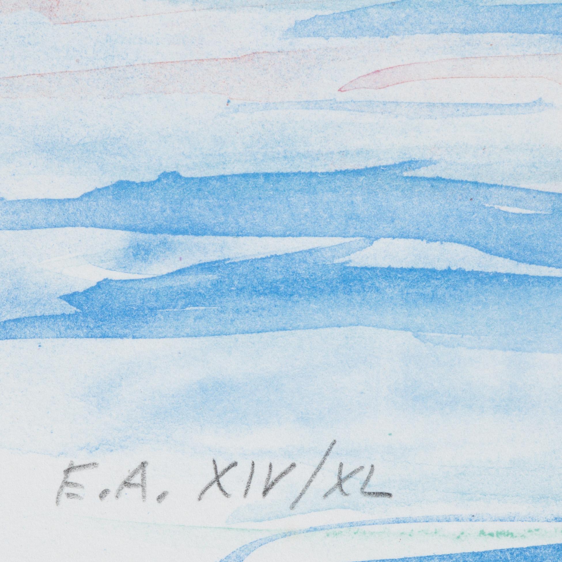 Lars Jonsson, portfolio "Strandspeglingar" with 5 lithographs in colour, signed EA XIV/XL.