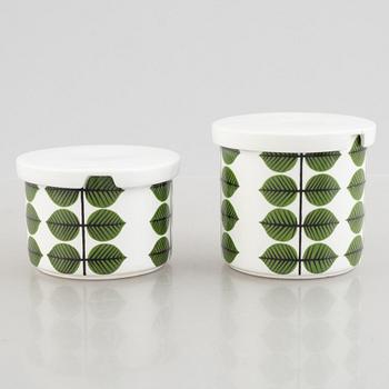 Stig Lindberg, servis, 50 delar, flintgods, "Berså", Gustavsberg, 1900-talets senare del.