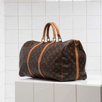 VÄSKA / WEEKENDBAG, "Keepall 50 Bandoulière ", Louis Vuitton.