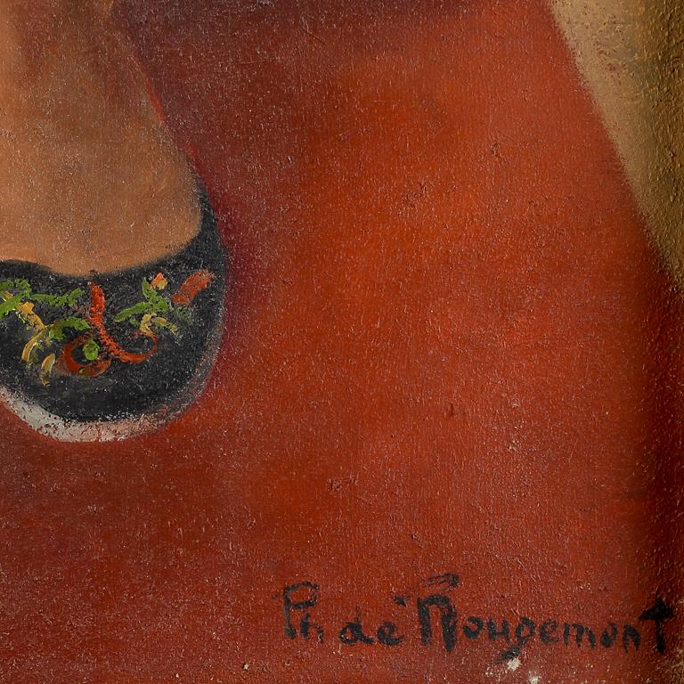 PHILIPPE DE ROUGEMONT. Olja på duk, sign.