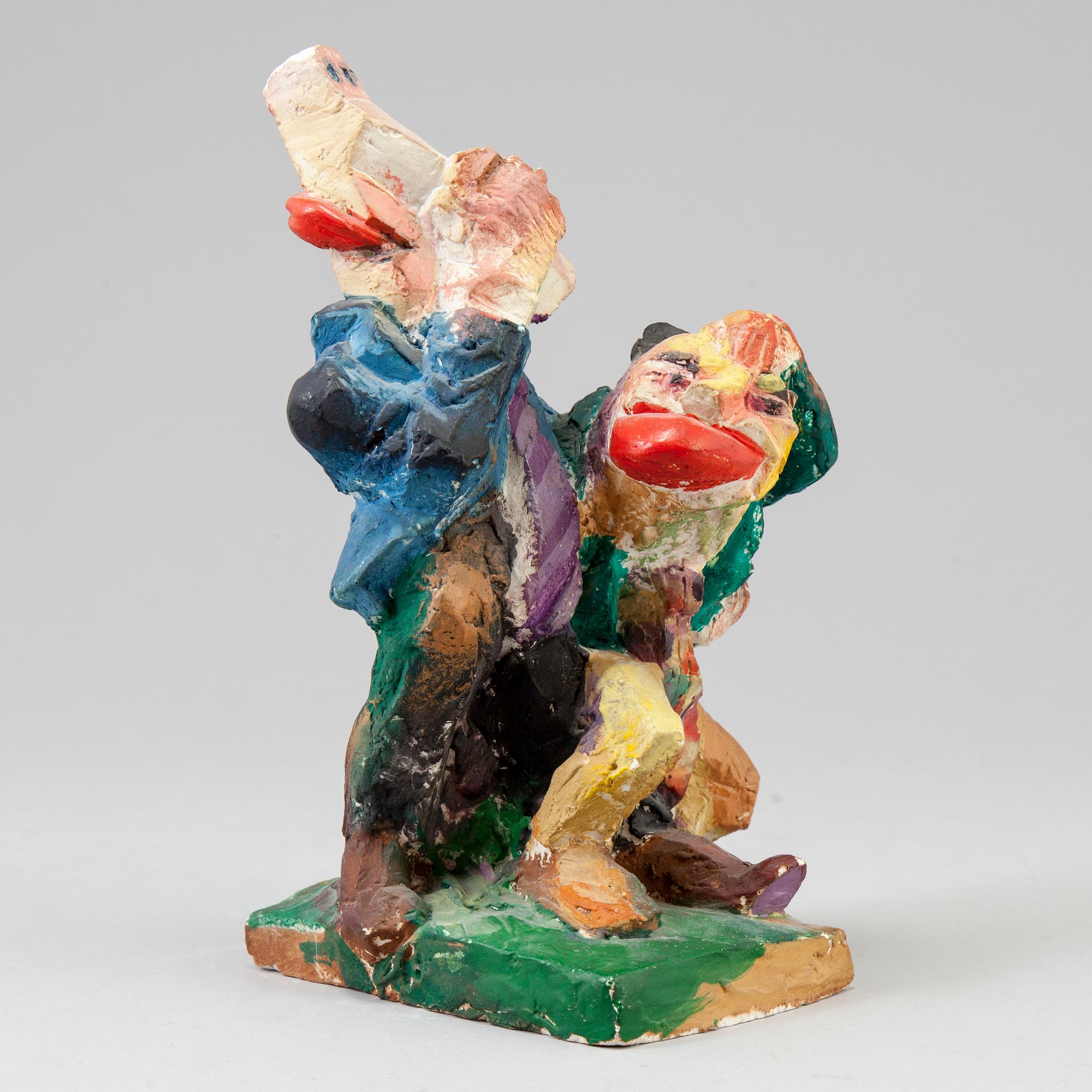 TOMMY ÖSTMAR, sculpture in painted plaster signed and numbered 1/5 dated 1974.