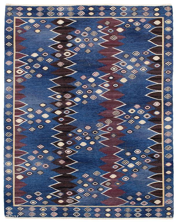 CARPET. "Snäckorna". Gobelängteknik. 245 x 191,5 cm.