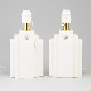 A pair of late 20th Cenutry table lights from Boréns.