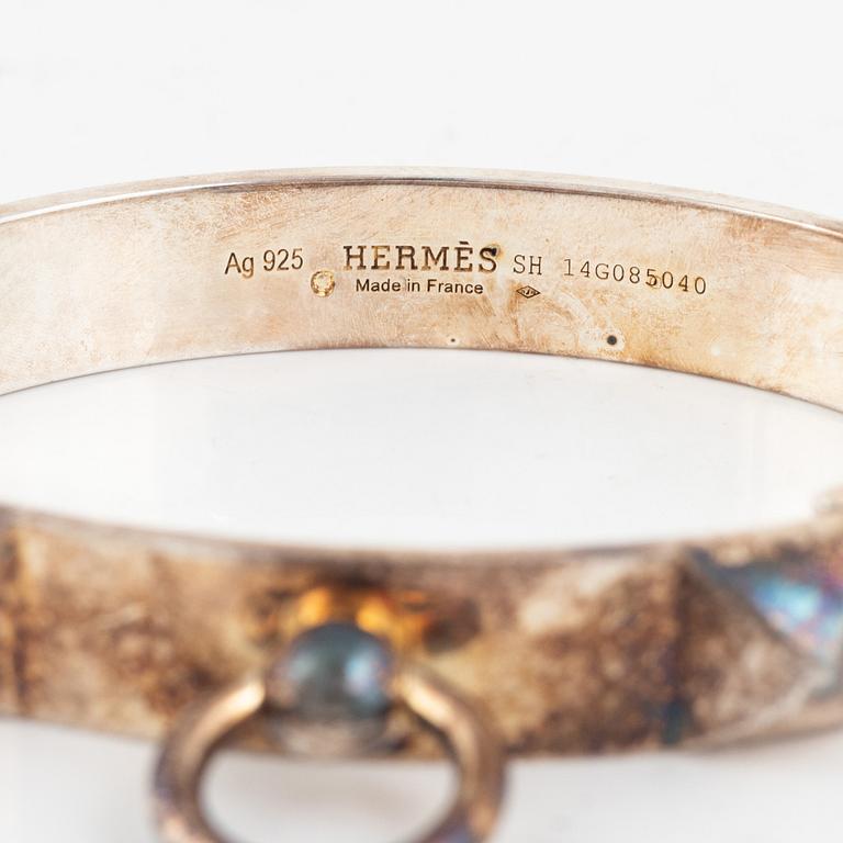 Hermès, bracelet, "Collier de chien", sterling silver, PM.