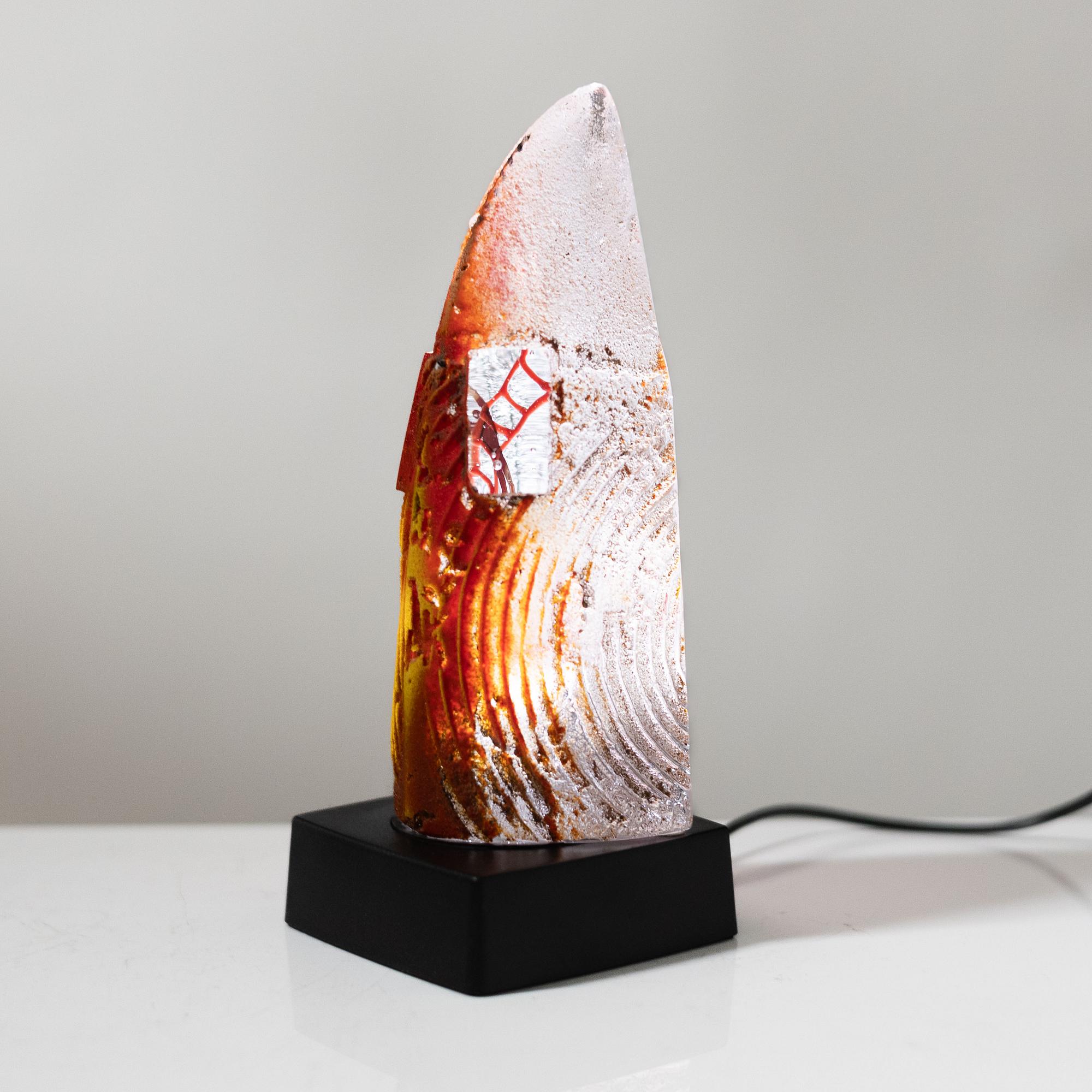 Bertil Vallien, a glass sculpture, Kosta Boda.