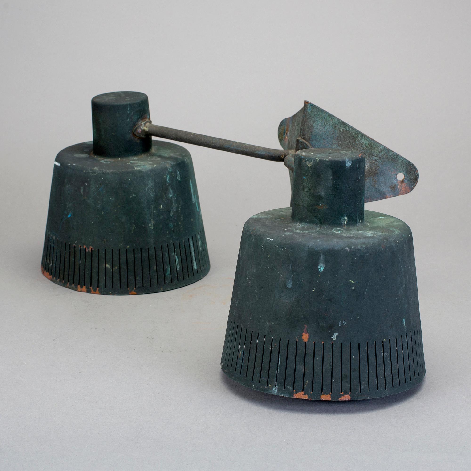 VÄGGLAMPA, 1900-talets mitt.