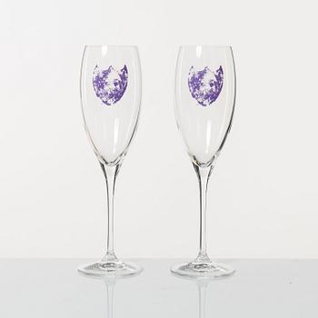 Dom Perignon, Champagneglas, 8 st, Andy Warhol Tribute Collection.