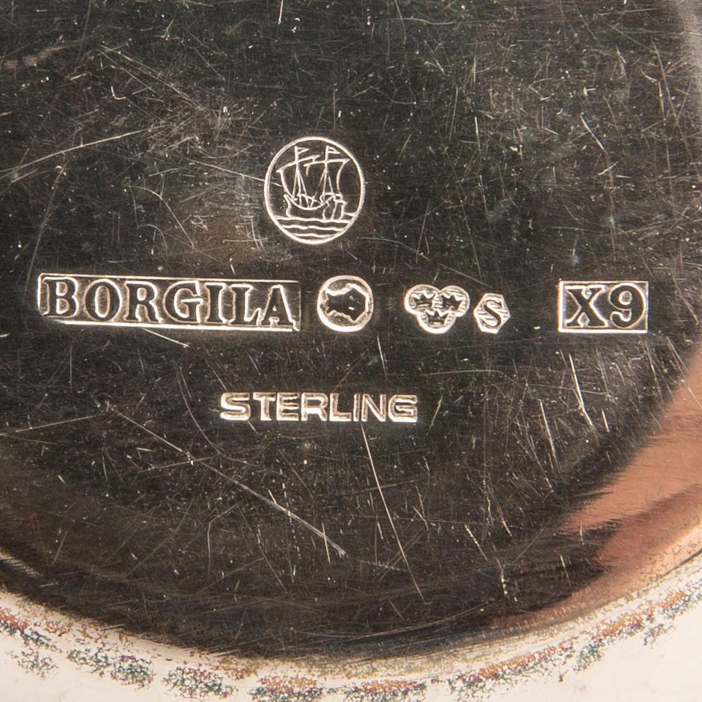 A set of two Swedish 20th century silver cups mark of Borgila Stockholm 1972, total weight ca 182 gr.