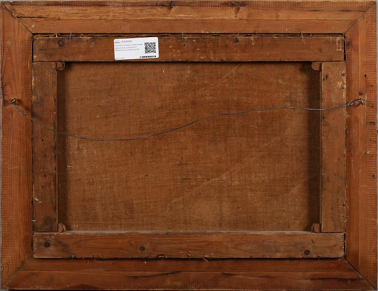 OIDENTIFIERAD KONSTNÄR, olja på duk, signerad P Säfström och daterad 80.