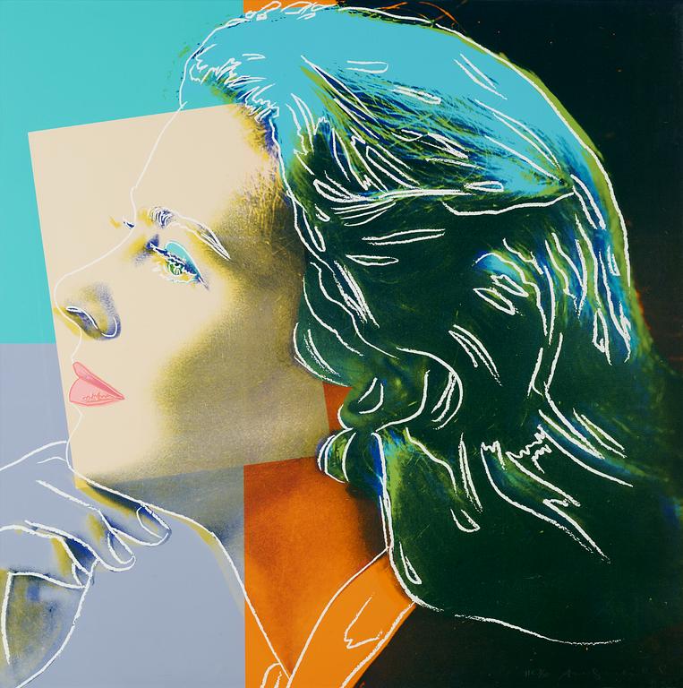 Andy Warhol, "Three portraits of Ingrid Bergman by Andy Warhol".