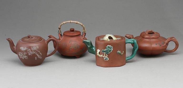 KANNOR, 4 st, Yixing-gods, Kina, 1900-tal.