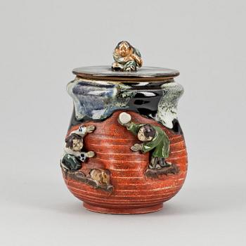 BURK med LOCK, keramik, Japan, 1900-tal.