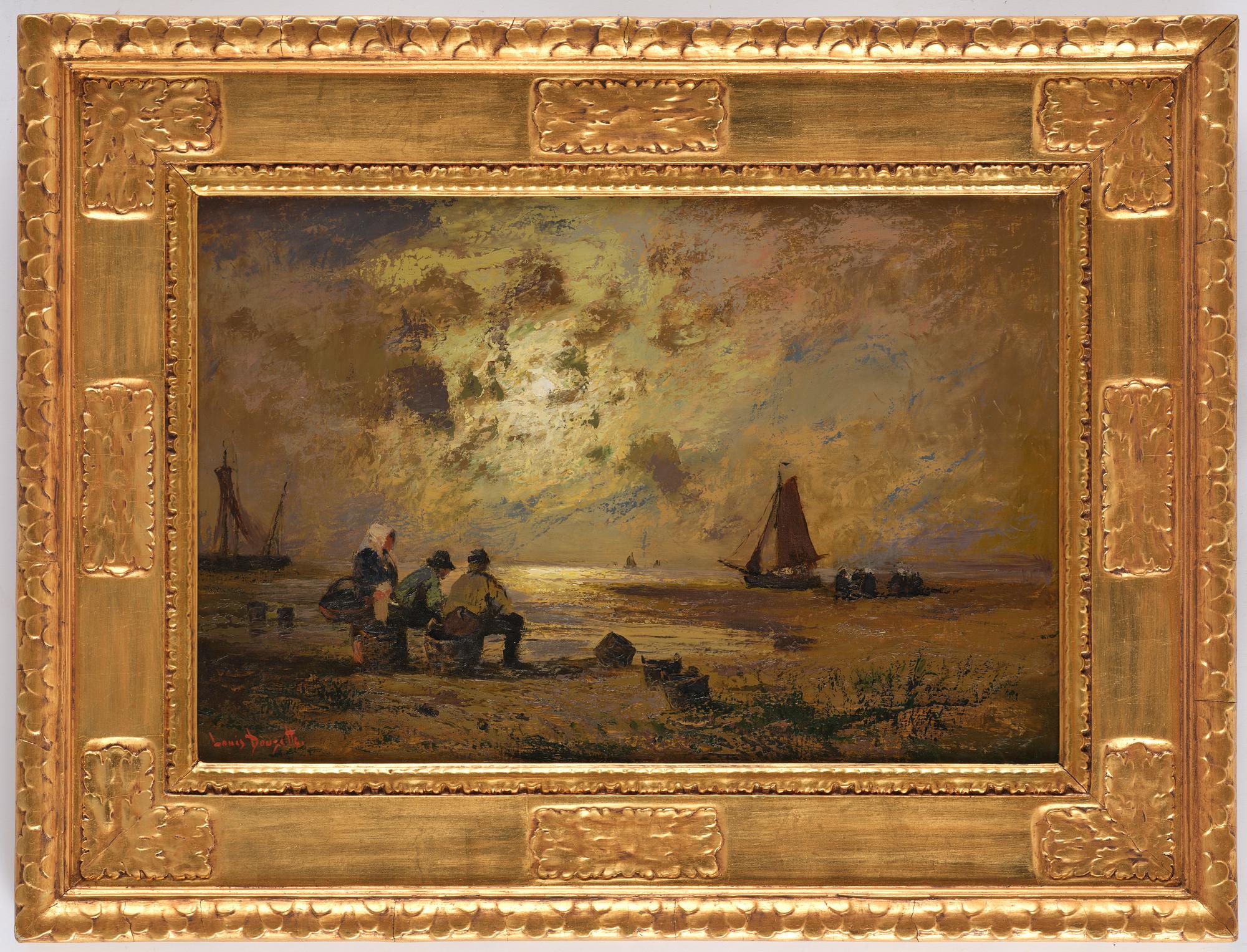 Louis Douzette, Coastal landscape.