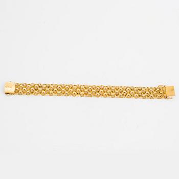 ARMBAND, 18K guld, x-länk.