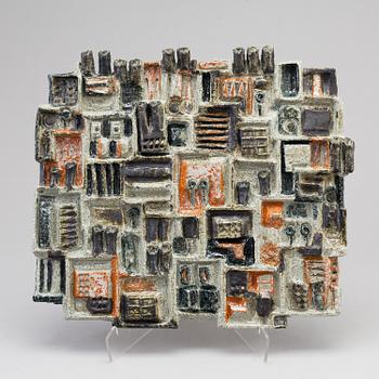 JOHNNY ROLF & JAN (JOHNNY) DE ROODEN, A Unique ceramic wall sculpture from Gustavsberg 1966-67.