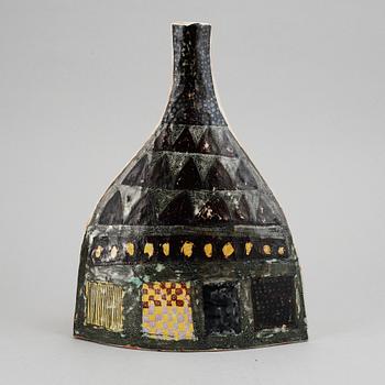 Carl-Harry Stålhane, a faience vase, Rörstrand, Sweden 1950's.